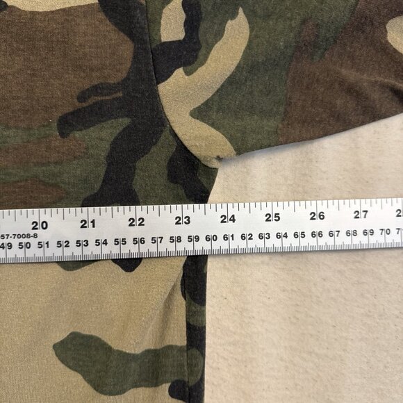 Vtg 80s Rare Woodland Camo Made In USA Single Stitch Pocket T Shirt Men’s Medium - Picture 8 of 9